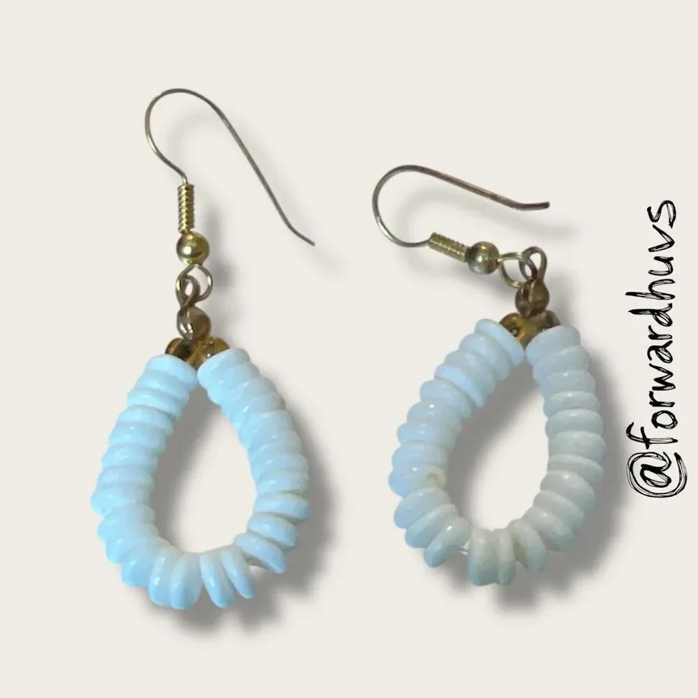 Bundle Sale 3 for $15 | White Shell Dangle Earrings – 1 3/4”